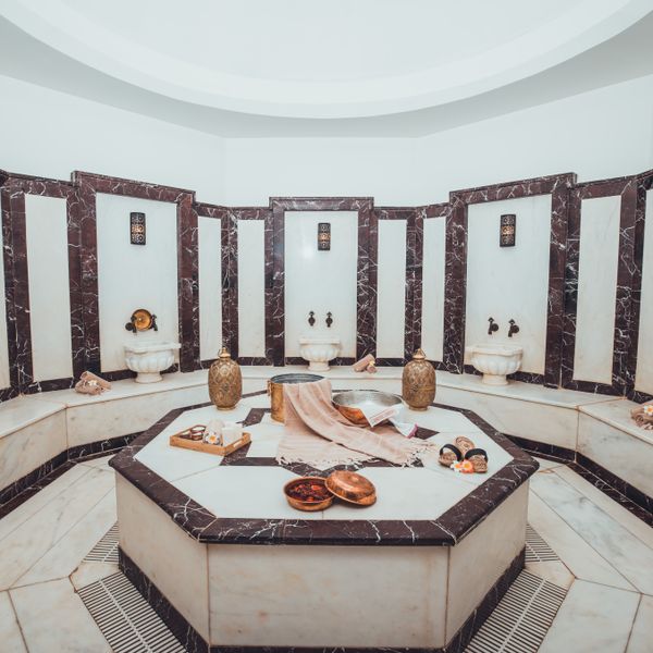 Hammam privatif en marbre, Maison Soma